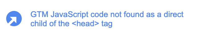 Google warning message.